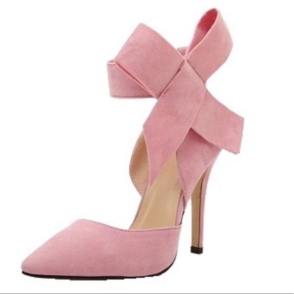 Bow Tie Pink High Heels - Picture 4 of 6